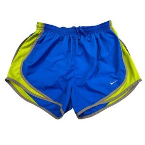 Nike Dri-Fit Shorts Women's Small Moisture Wicking Running Workout Blue Green